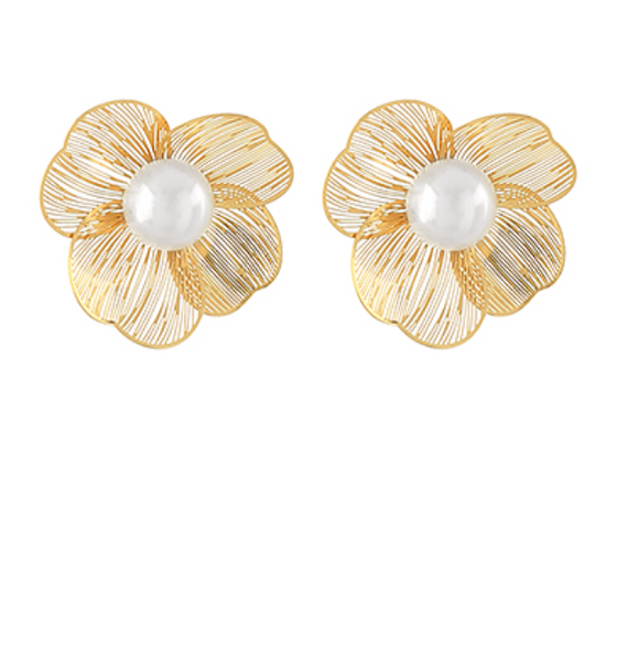 Pearl Flower Earring