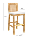 Lilly Rattan Bar Stool