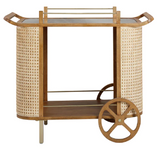 Atlantic Boulevard Natural Rattan Bar Cart