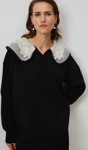 Pearl Collar Sweater