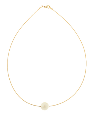 Chain and Pearl Necklace