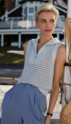 Varley Bains Half Zip Tank