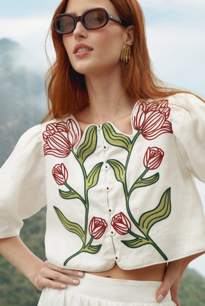 Flower Crop Top