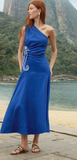 Seahorse One Shoulder Maxi Dress