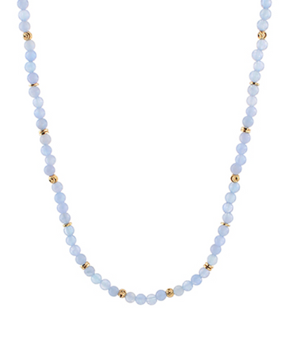 Semi Stone Beaded Necklace