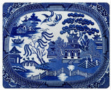 Blue Willow Glass Cutting Board