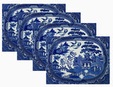 Blue Willow Linen Placemats