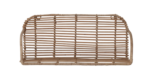 Hand-Woven Rattan Wall Shelves Large