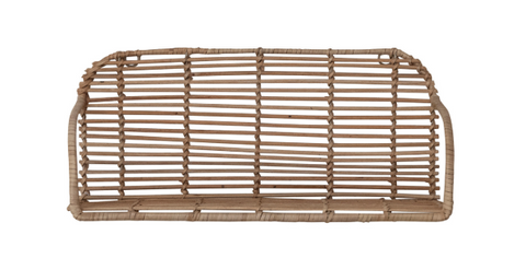 Hand-Woven Rattan Wall Shelves Large