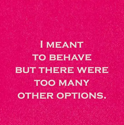 Funny Cocktail Napkins- I Meant To Behave But...