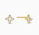 Baguette Cluster Studs