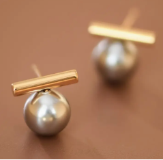 18K Gold Plated Waterproof Stainless Steel Stud Earrings