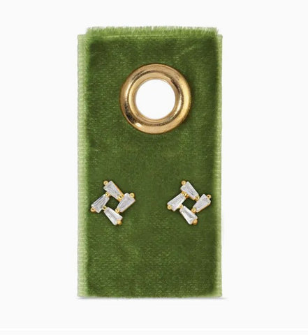 Baguette Cluster Studs