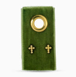 Petite Dot Cross Studs