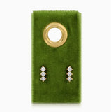 Triple Cz Bar Studs
