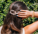 Blonde Tortoise | Tiny | Flat Round Hair Clip
