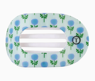 Blue Marigold | Large | Flat Round Hair Clip