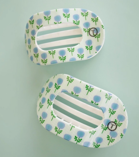 Blue Marigold | Medium | Flat Round Hair Clip