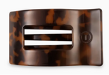 Flat Rectangle Hair Clip | Large | Tortoise