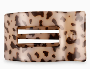 Blonde Tortoise | Small Rectangle Flat Hair Clip
