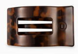 Flat Rectangle Hair Clip | Small | Tortoise