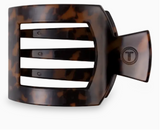 Square Flat Hair Clip | Large | Tortoise