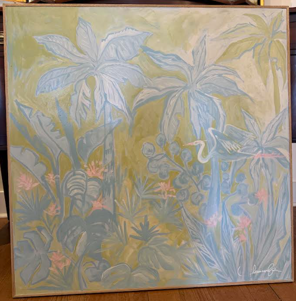 Palm Mural by Frances Purvis