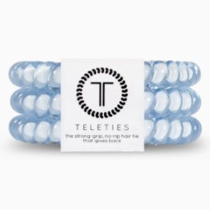 Washed Denim | Small Hair Ties