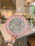 Grandmillennial China Plate Cutting Board: Blue & White