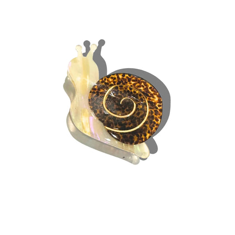 Hand-Painted Snail Claw Hair Clip