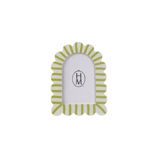 Striped Scalloped Photo Frame