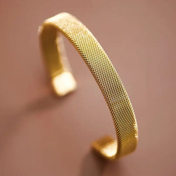 18K Gold Plated Waterproof Stainless Steel Cuff