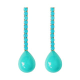 Turquoise Swingy Statement Earrings