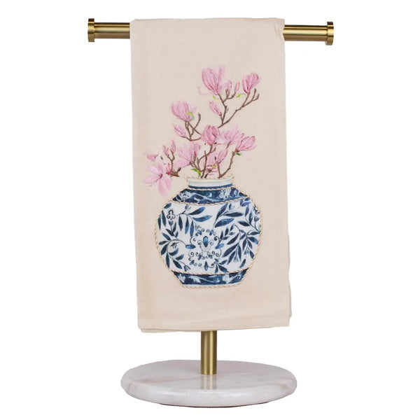 Ginger Jar Hand Towel Oat/Blue
