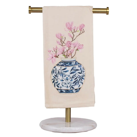 Ginger Jar Hand Towel Oat/Blue