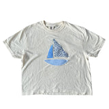 Patchwork Sailboat Boxy T-Shirt