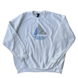 Handmade Patchwork Sailboat Crewneck
