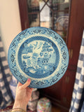 Grandmillennial China Plate Cutting Board: Reticulated Rose Medallion