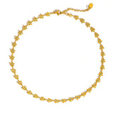 Cyprien 18k Gold Non-Tarnish Daisy Choker