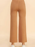 Straight Leg Sweater Pant - Camel