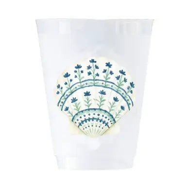 Painted Sea Shell Shatterproof Cups