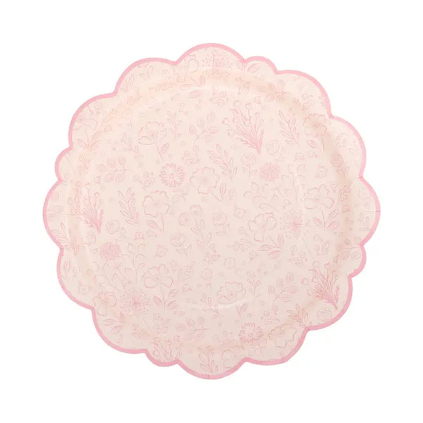 Pembroke Pink Floral Plate 10"