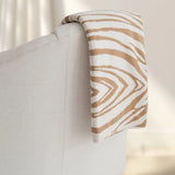 Rumi Zebra Print Cotton Knit Throw Blanket –Soft, Reversible