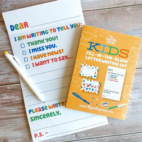 Kids Fill-In Letters