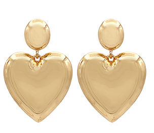 Big Gold Heart Dangle