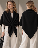 Triangle Poncho Scarf | Black