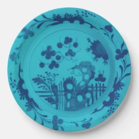 La Chinoiserie Lagoon 9" Paper Party Plate