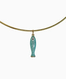 Fish Necklace- Blue