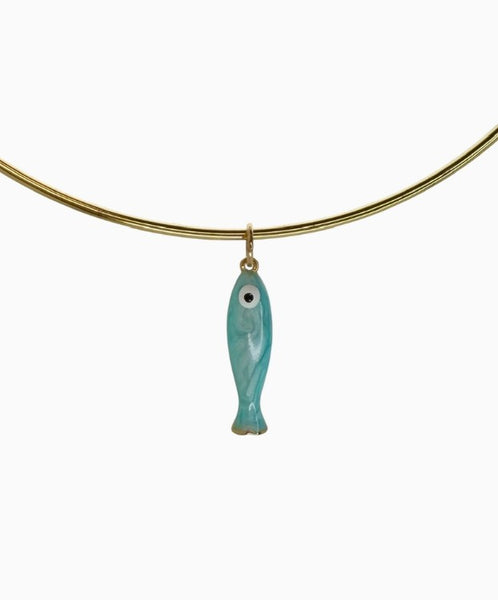 Fish Necklace- Blue