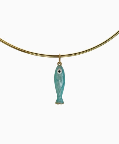 Fish Necklace- Blue